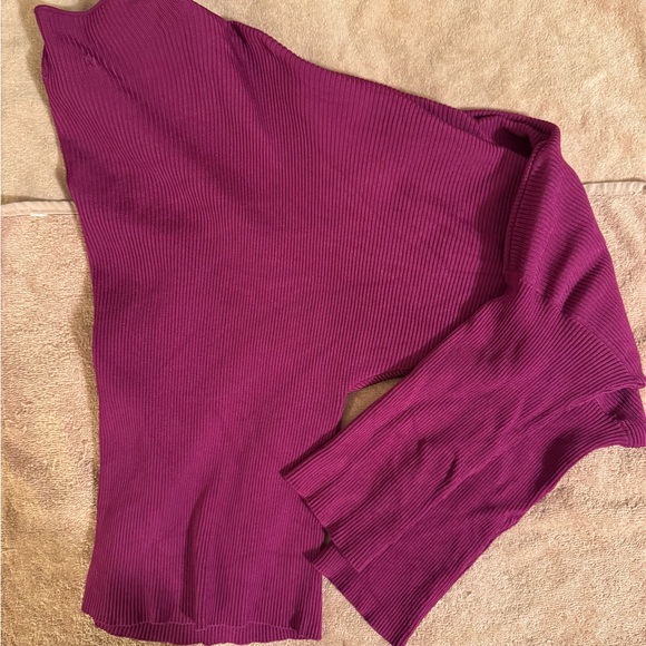 NWOT Bar III Size XL Fuchsia Textured Dolman Sleeve Crop Top Sweater - Picture 14 of 16